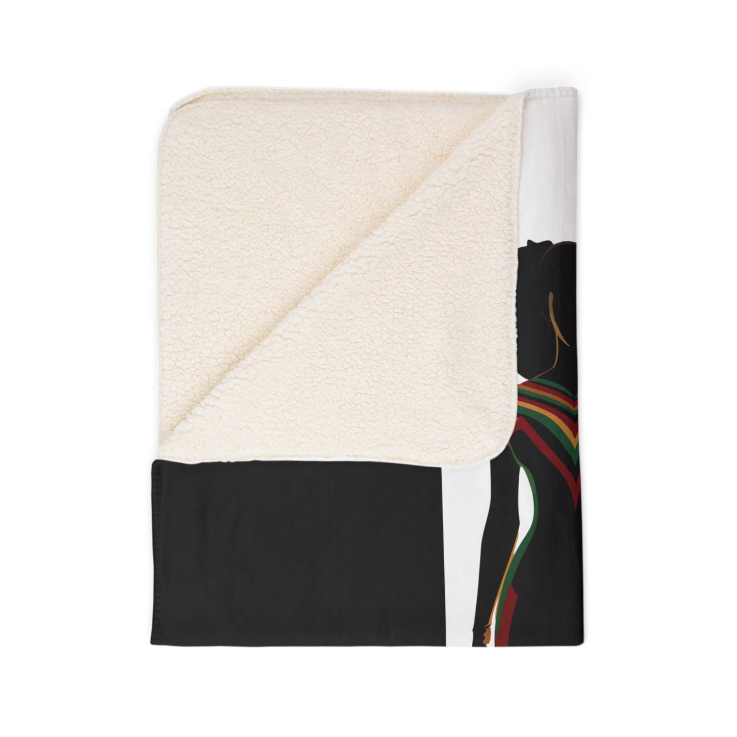 Faith Walk Sherpa Blanket — "Walk by Faith, Not by Sight" Christian Throw