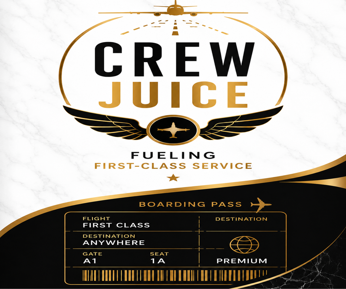 Crew Juice – 20 oz Skinny Tumbler White