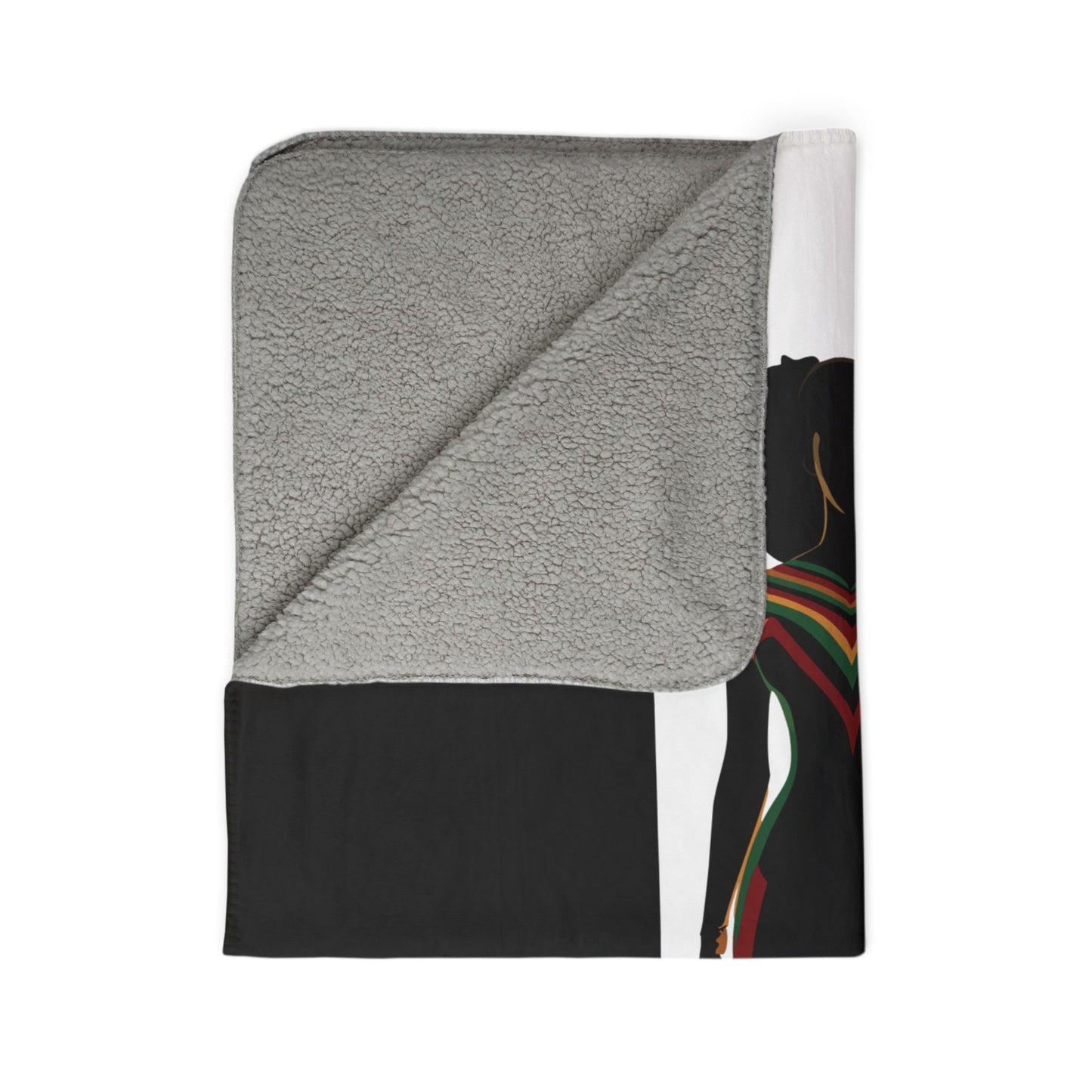 Faith Walk Sherpa Blanket — "Walk by Faith, Not by Sight" Christian Throw