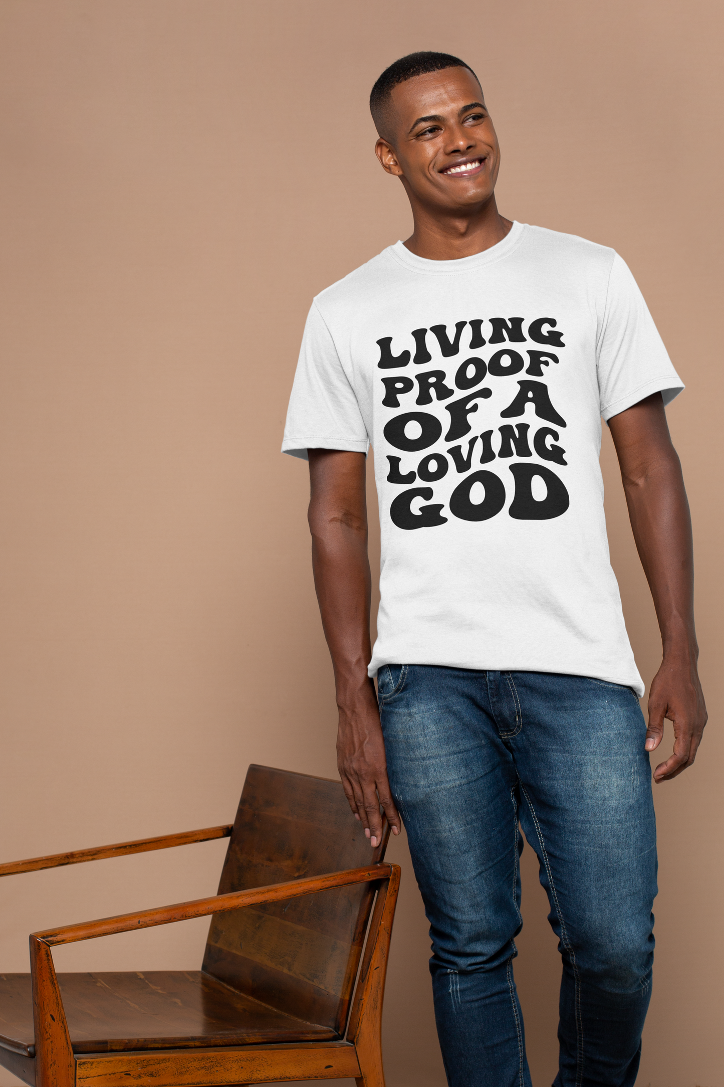 Living Proof Unisex Softstyle T-Shirt - Faith-Inspired Gratitude Tee