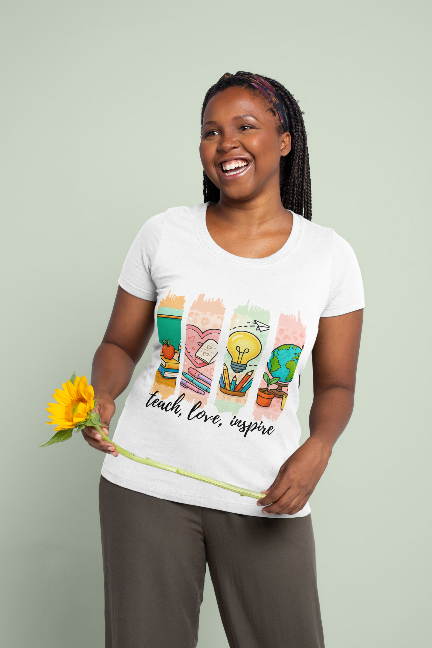 Teach, Love, Inspire” Teacher Tee