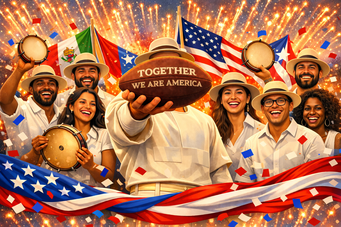 Together We Are America – 20oz Skinny Tumbler 🇺🇸✨