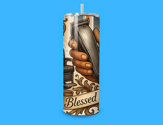 ✂️ Blessed Hands – 20oz Skinny Tumbler