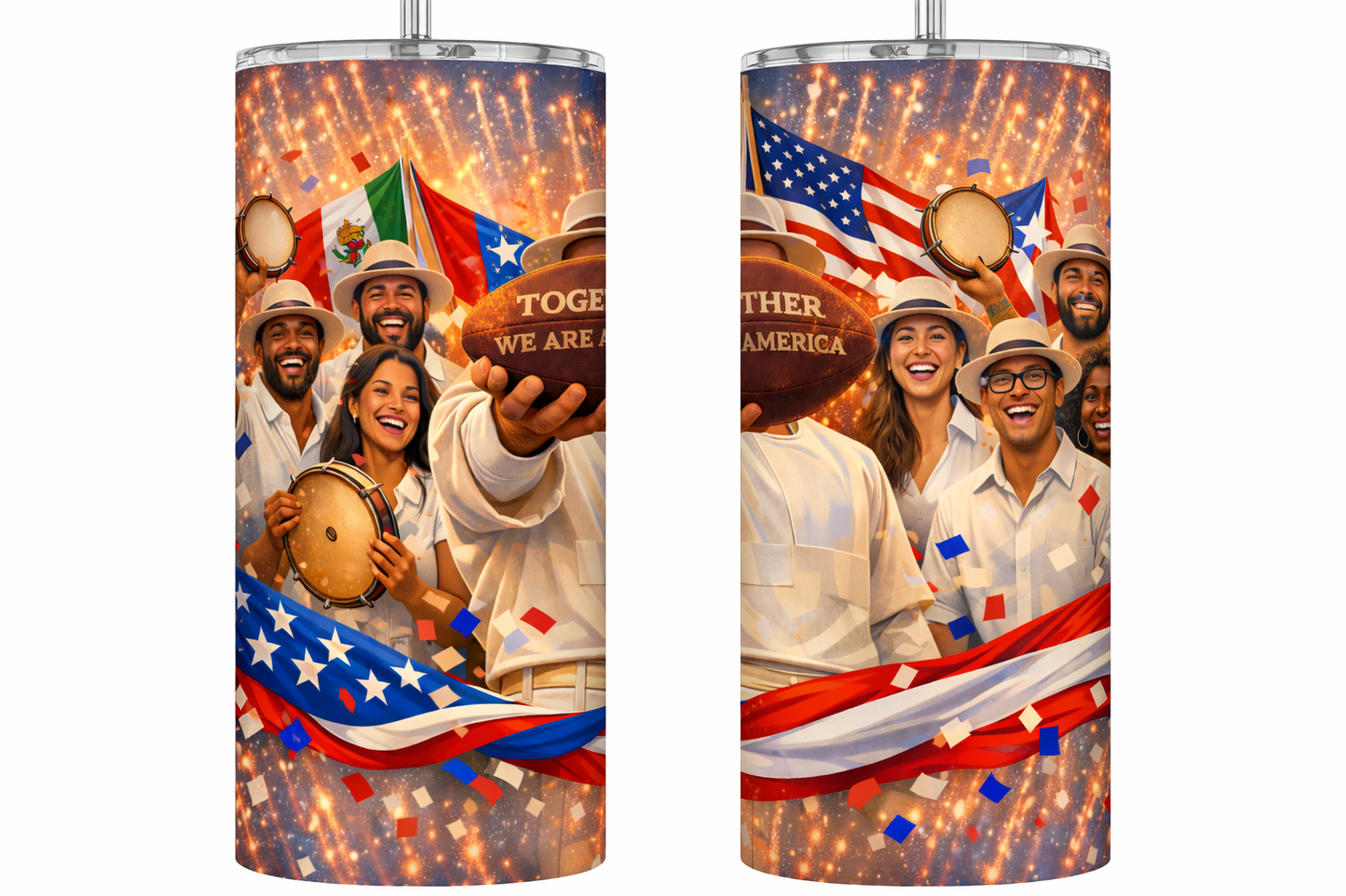 Together We Are America – 20oz Skinny Tumbler 🇺🇸✨