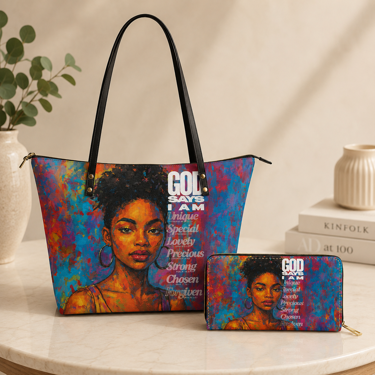 God Says I Am™ Tote & Wallet Gift Set