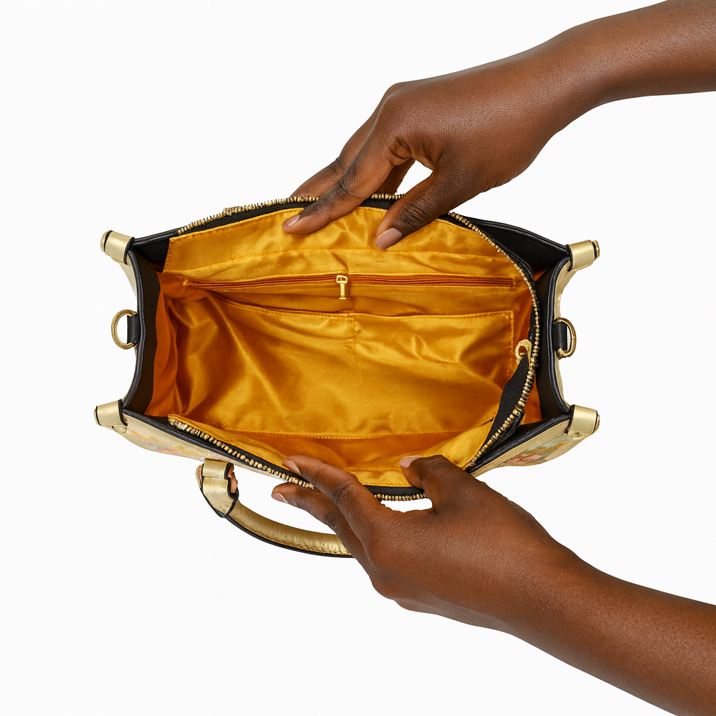 God Made Me Dope Handbag with Wallet