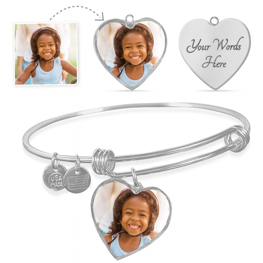 “Captured in My Heart” Custom Photo Bangle