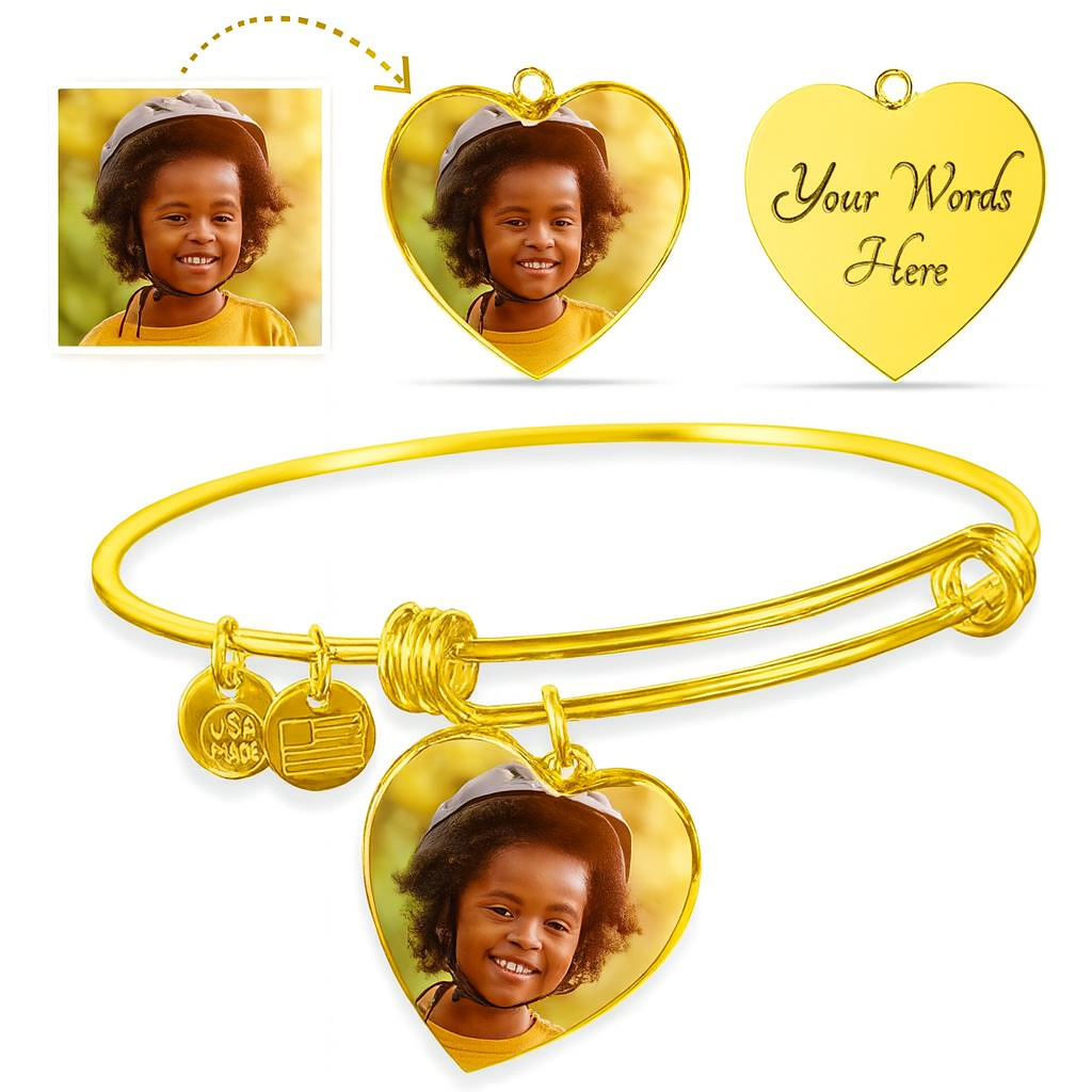 “Captured in My Heart” Custom Photo Bangle