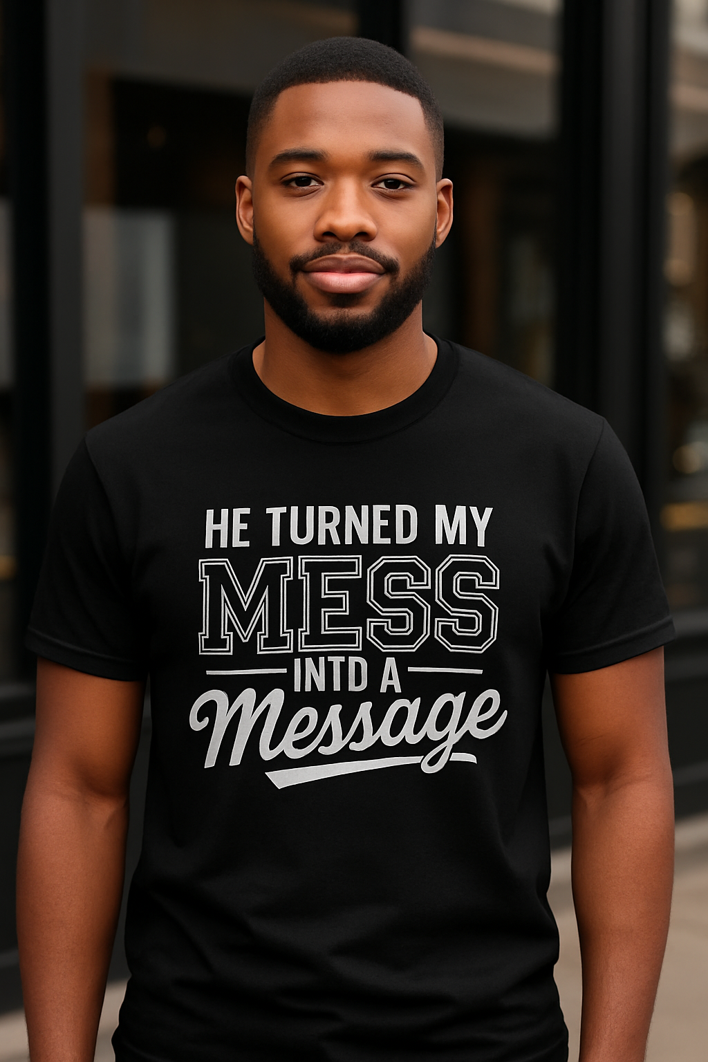 He Turned My Mess Into a Message T-Shirt – Christian Inspirational Shirt