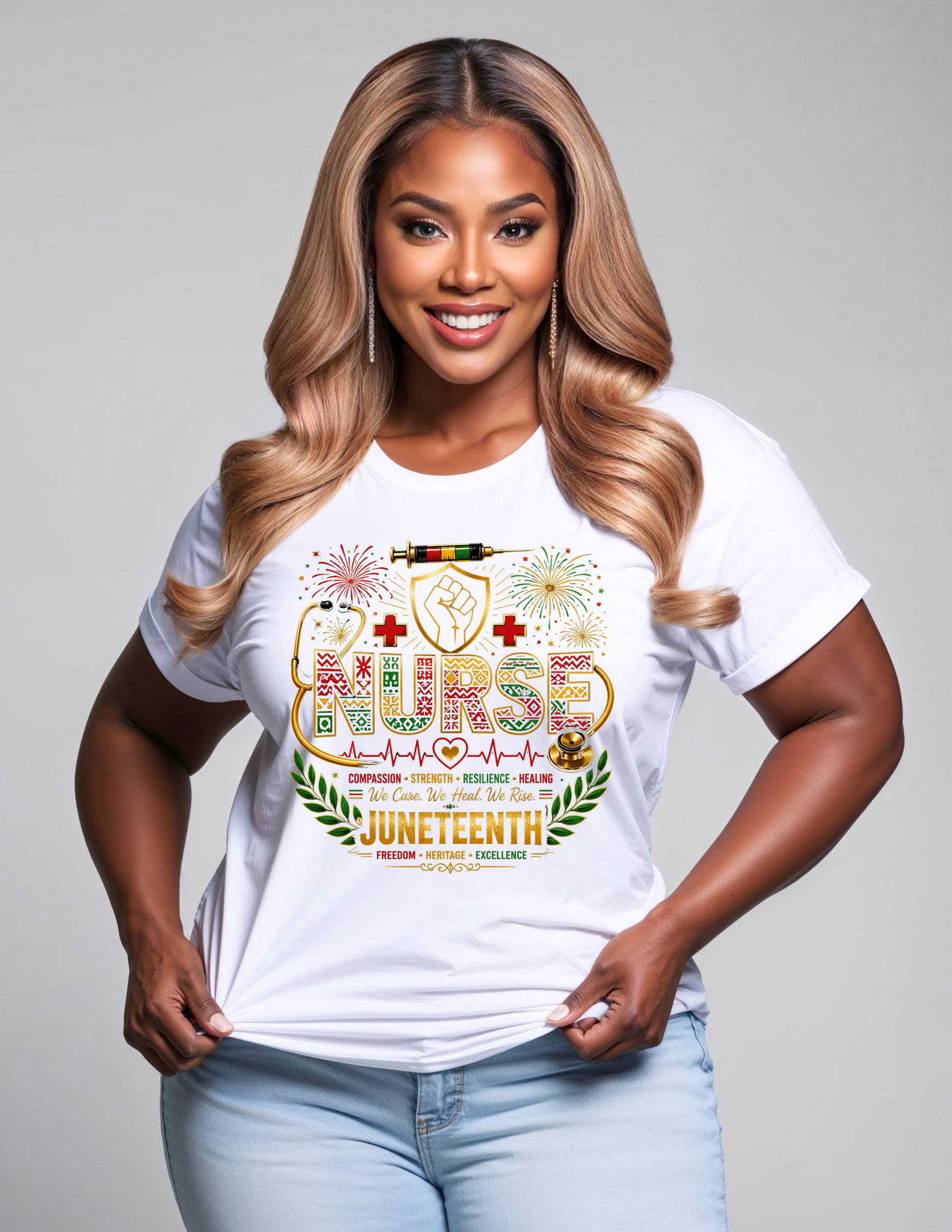 Juneteenth Nurse T-Shirt