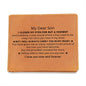 To My Son | Graphic Leather Wallet