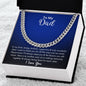 To My Dad | I Love You - Cuban Link Chain