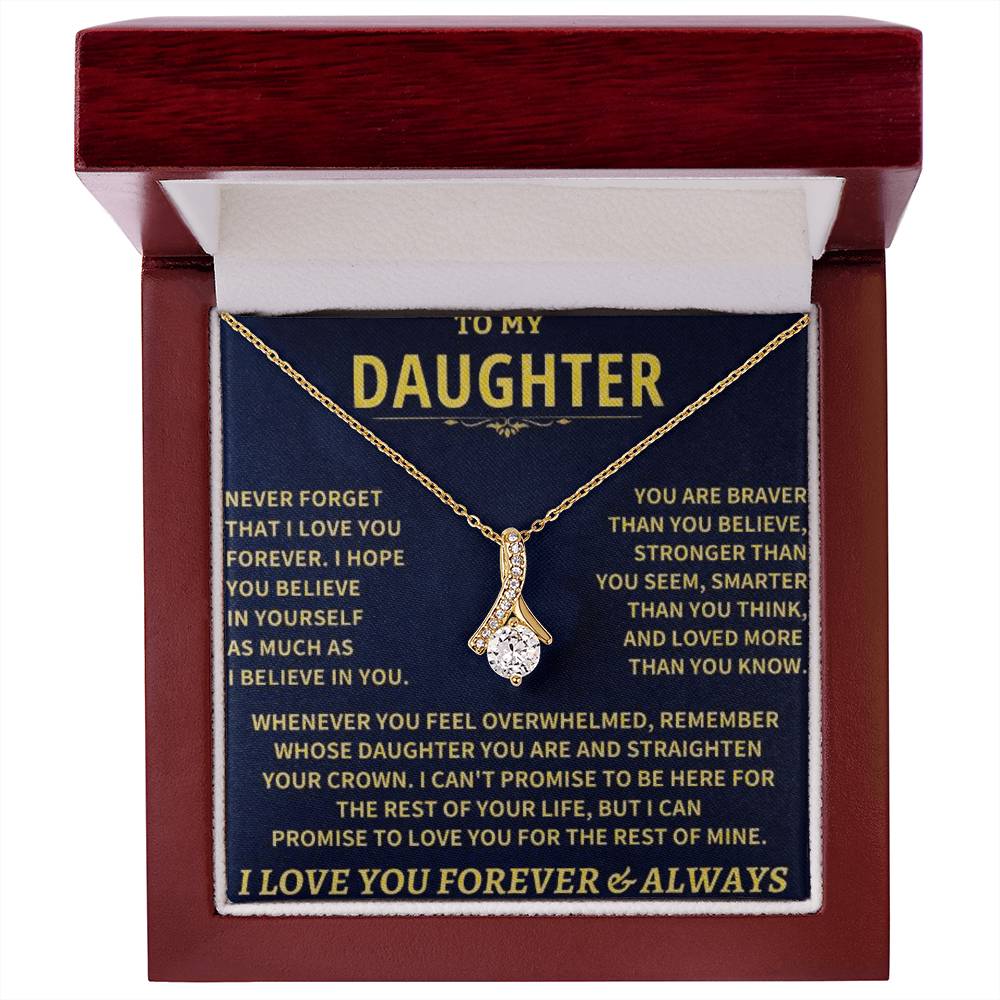 To My Daughter | Never Forget That I Love You - Alluring Beauty necklace