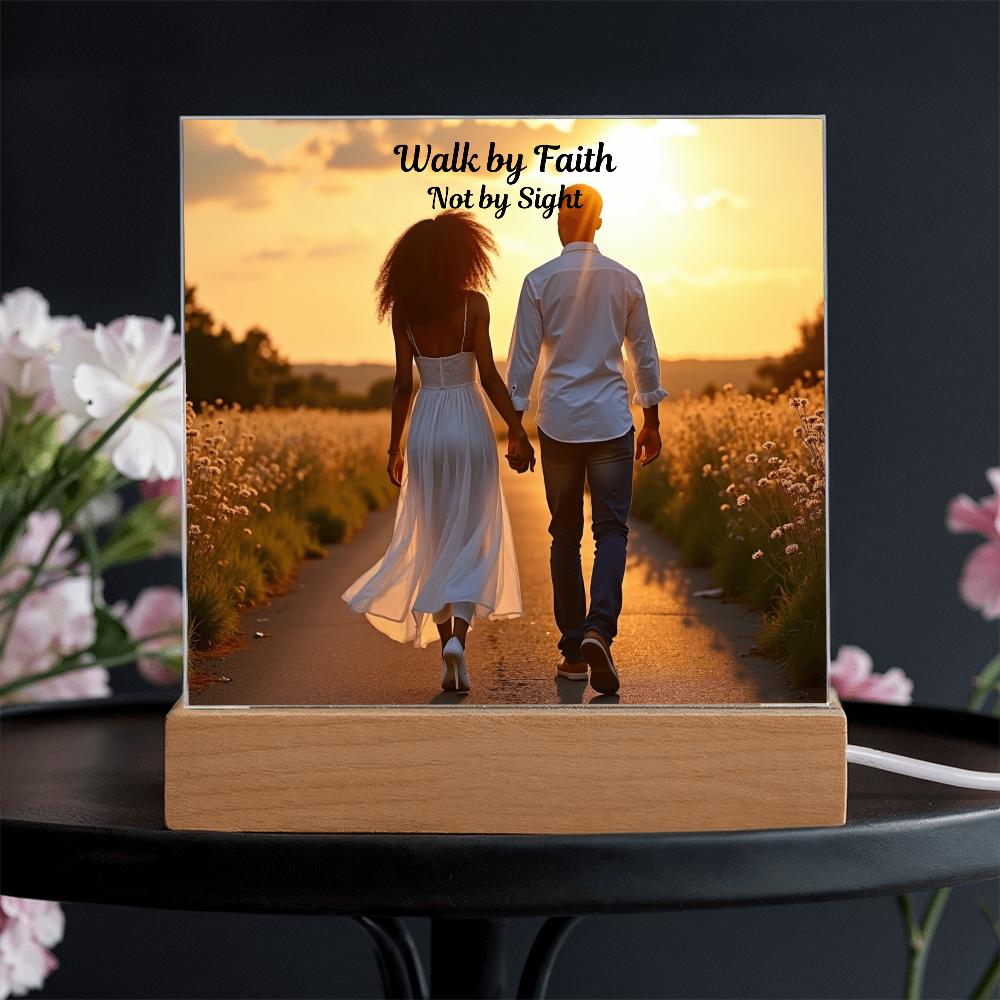 Faith Lights the Way- Acrylic Plaque