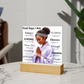 God Says I Am Acrylic Plaque