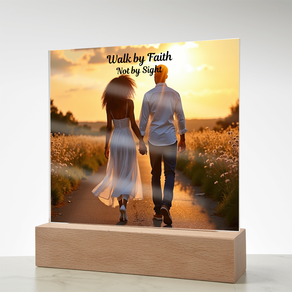 Faith Lights the Way- Acrylic Plaque