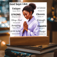 God Says I Am Acrylic Plaque