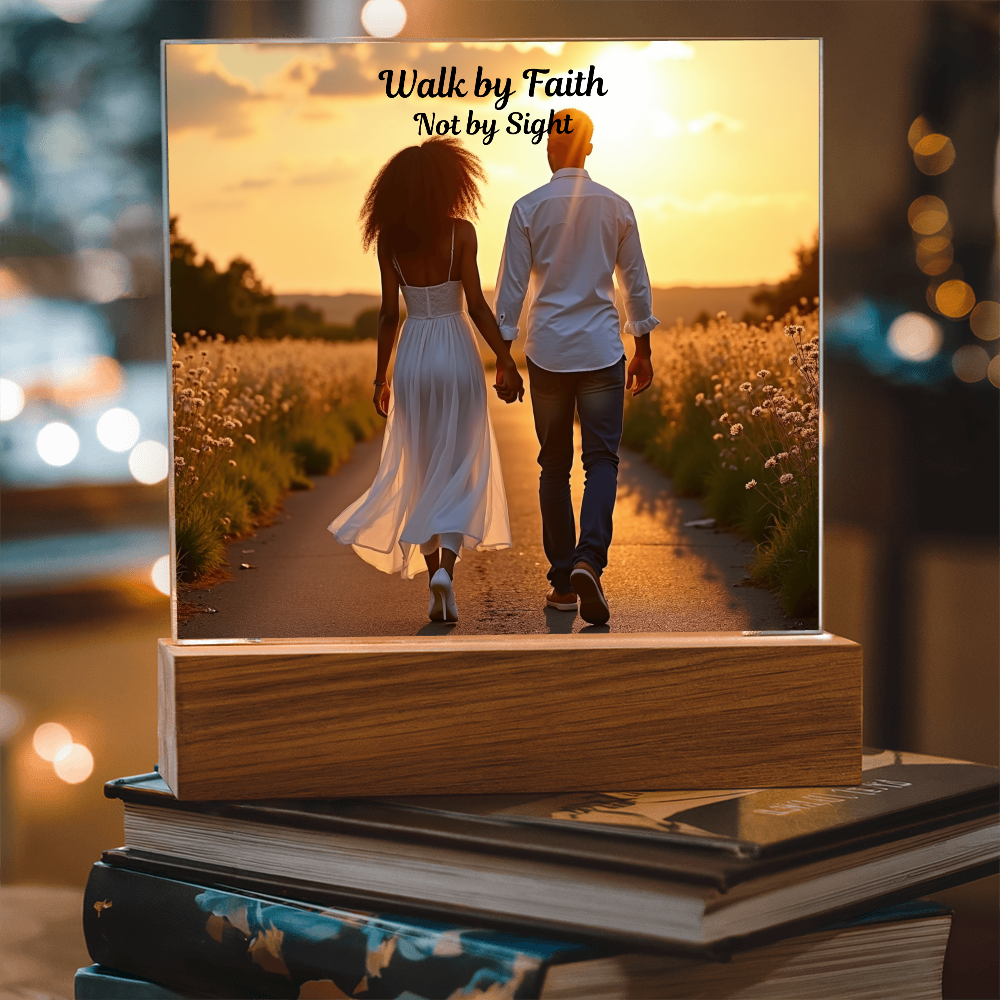 Faith Lights the Way- Acrylic Plaque