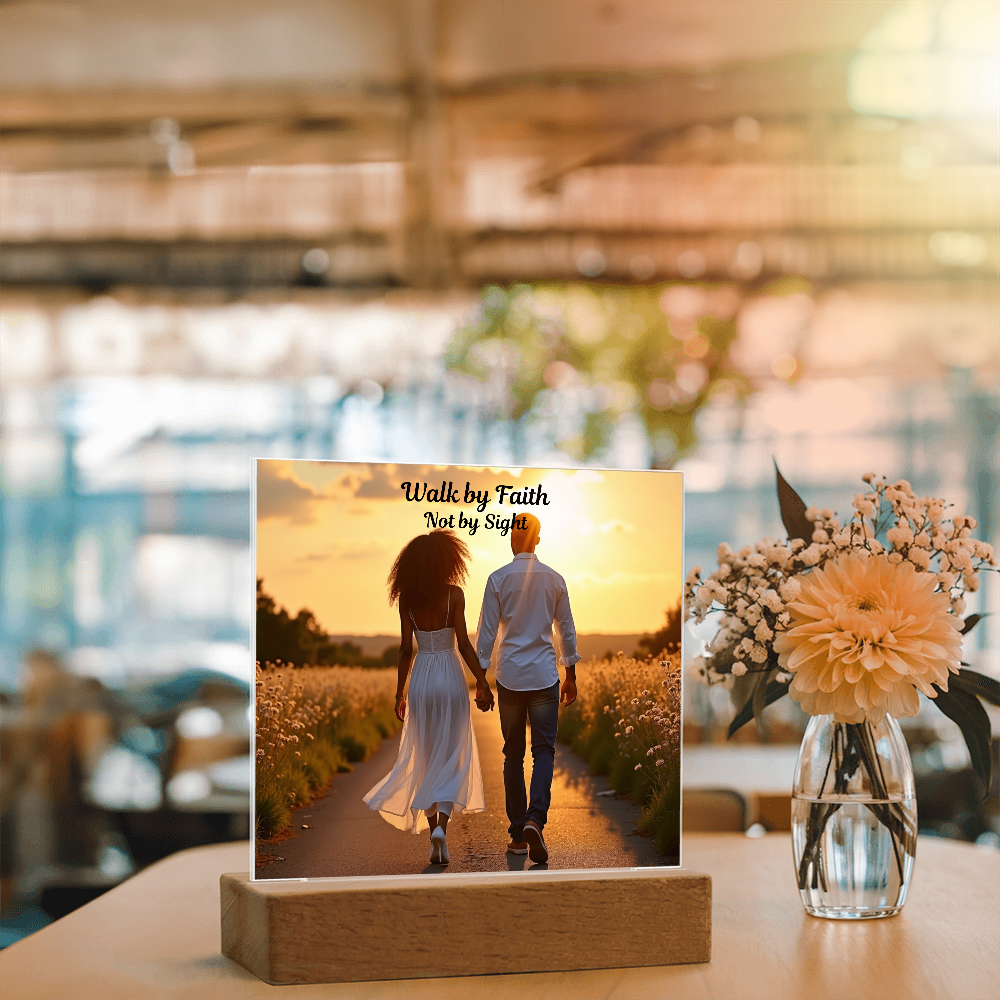 Faith Lights the Way- Acrylic Plaque