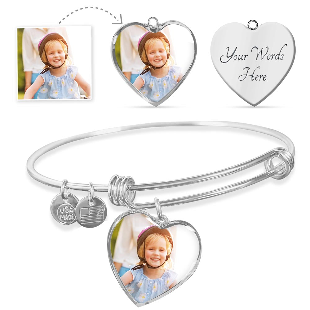 “Captured in My Heart” Custom Photo Bangle