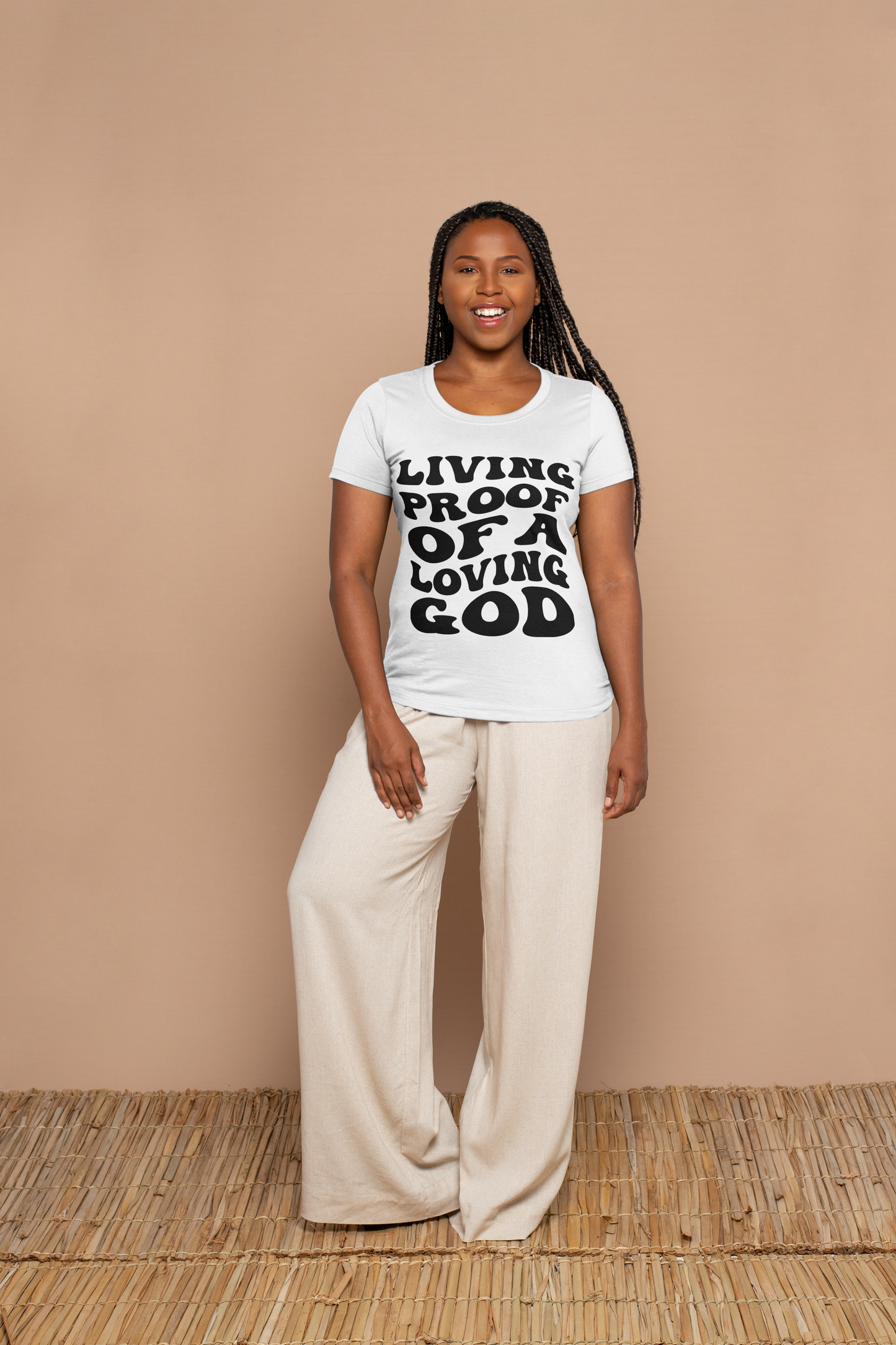 Living Proof Unisex Softstyle T-Shirt - Faith-Inspired Gratitude Tee