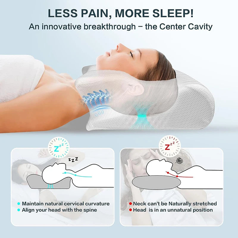 DreamEase Memory Foam Neck Pillow