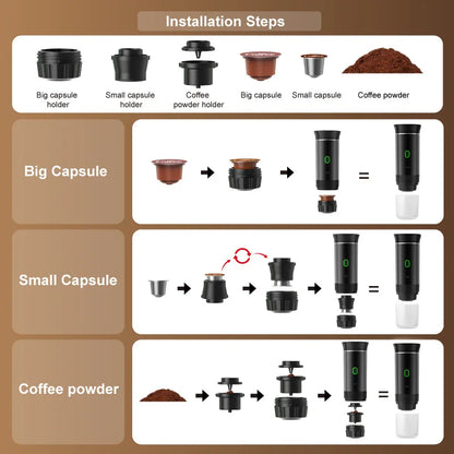 Portable Espresso Machine for Travel & Home