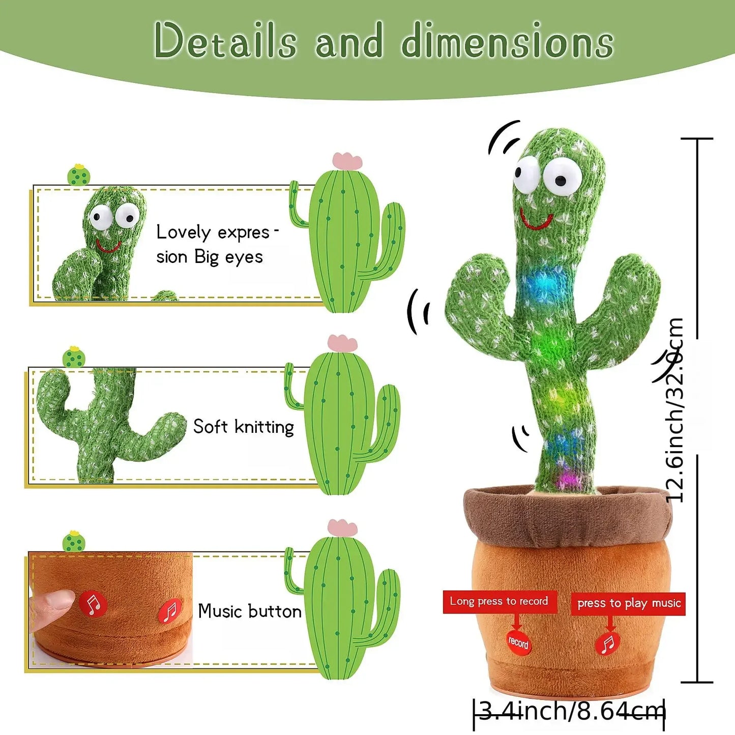 Dancing Cactus Plush Toy