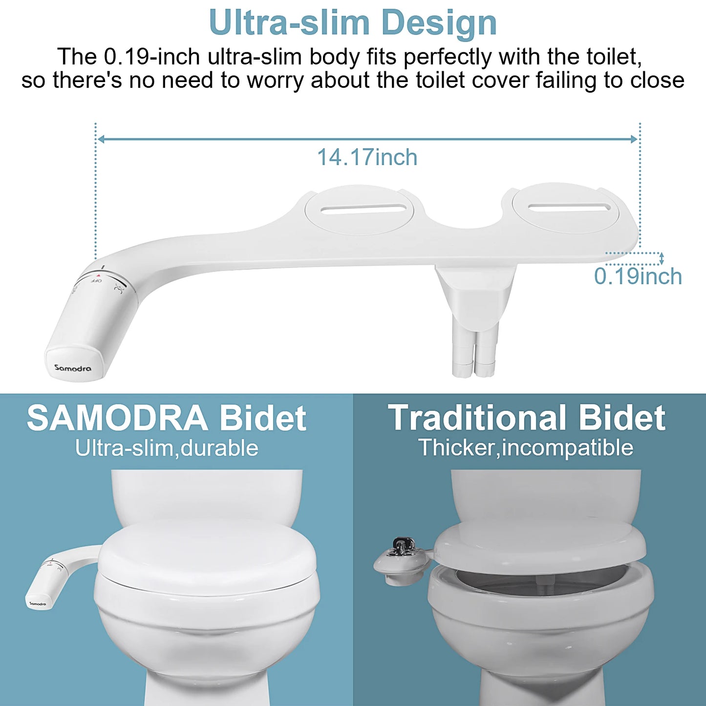 SAMODRA Ultra Slim Bidet Attachment