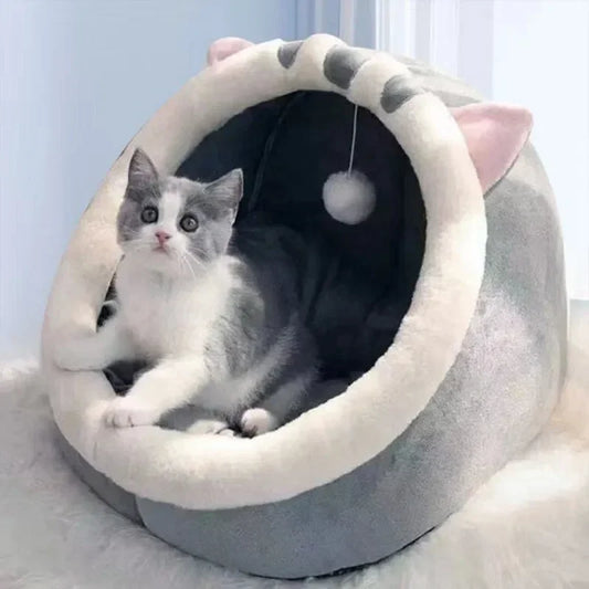 Cozy Cat Cave Bed House