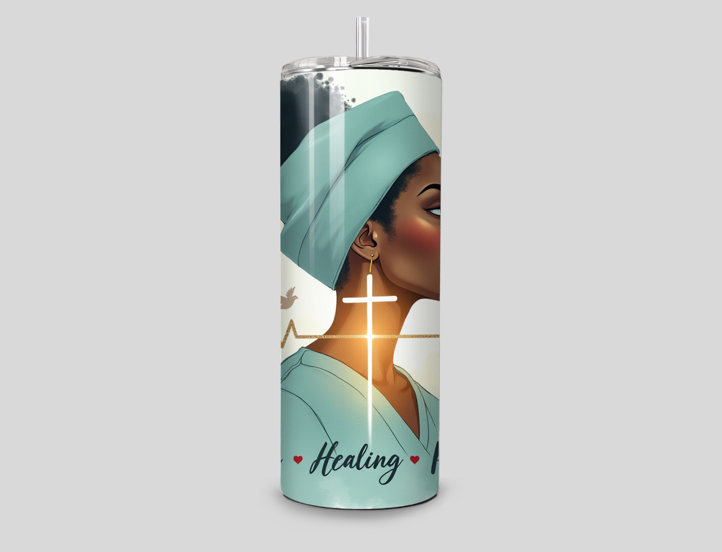 Faith • Healing • Purpose 20 ounce Skinny Tumbler